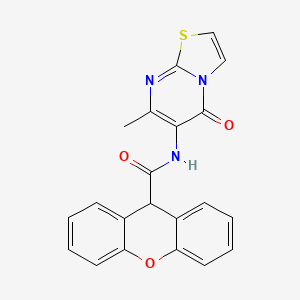 molecular formula C21H15N3O3S B2395142 N-(7-methyl-5-oxo-5H-thiazolo[3,2-a]pyrimidin-6-yl)-9H-xanthene-9-carboxamide CAS No. 941878-61-1