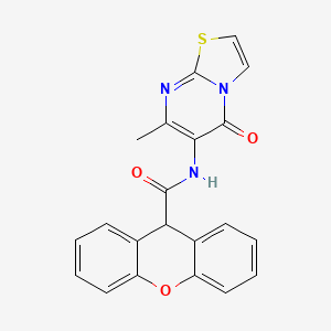 molecular formula C21H15N3O3S B2395142 N-(7-méthyl-5-oxo-5H-thiazolo[3,2-a]pyrimidin-6-yl)-9H-xanthène-9-carboxamide CAS No. 941878-61-1