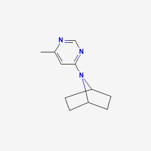 molecular formula C11H15N3 B2395145 7-(6-甲基嘧啶-4-基)-7-氮杂双环[2.2.1]庚烷 CAS No. 2197892-06-9