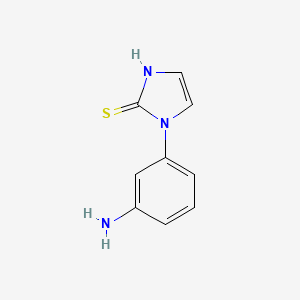 molecular formula C9H9N3S B2395163 1-(3-aminophenyl)-1H-imidazole-2-thiol CAS No. 110086-87-8