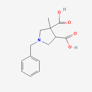 1-Benzyl-3-methylpyrrolidine-3,4-dicarboxylic acid