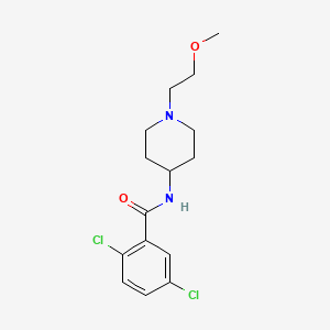 2,5-dichloro-N-(1-(2-methoxyethyl)piperidin-4-yl)benzamide