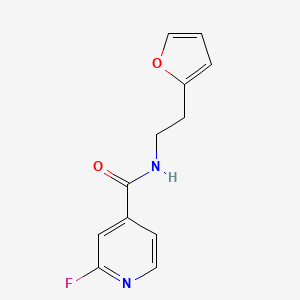 2-fluoro-N-[2-(furan-2-yl)ethyl]pyridine-4-carboxamide