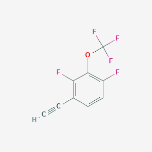 molecular formula C9H3F5O B2395187 2,4-Difluoro-3-(trifluoromethoxy)phenylacetylene CAS No. 2237235-34-4