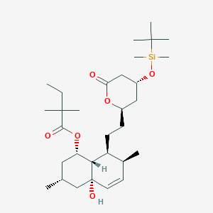 molecular formula C31H54O6Si B023952 4-叔丁基二甲基甲硅烷基-4a'-羟基辛伐他汀 CAS No. 125142-16-7