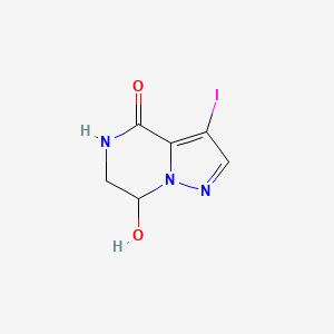 7-Hydroxy-3-iodo-6,7-dihydro-5H-pyrazolo[1,5-a]pyrazin-4-one