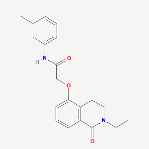 2-[(2-ethyl-1-oxo-3,4-dihydroisoquinolin-5-yl)oxy]-N-(3-methylphenyl)acetamide