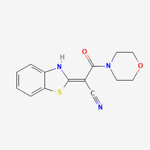 (E)-2-(benzo[d]thiazol-2(3H)-ylidene)-3-morpholino-3-oxopropanenitrile