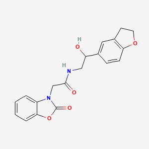 N-(2-(2,3-dihydrobenzofuran-5-yl)-2-hydroxyethyl)-2-(2-oxobenzo[d]oxazol-3(2H)-yl)acetamide