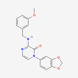 1-(2H-1,3-benzodioxol-5-yl)-3-{[(3-methoxyphenyl)methyl]amino}-1,2-dihydropyrazin-2-one