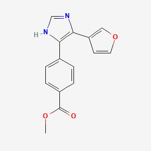 methyl 4-[5-(furan-3-yl)-1H-imidazol-4-yl]benzoate