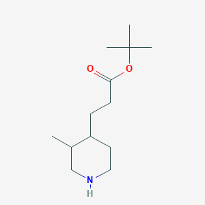 Tert-butyl 3-(3-methylpiperidin-4-yl)propanoate