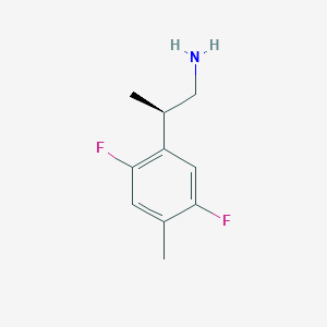 (2R)-2-(2,5-Difluoro-4-methylphenyl)propan-1-amine