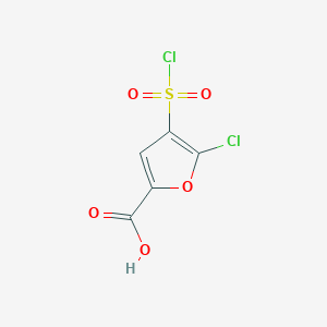 5-Chloro-4-(chlorosulfonyl)furan-2-carboxylic acid