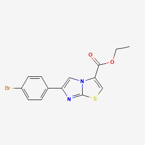 Ethyl 6-(4-bromophenyl)imidazo[2,1-b][1,3]thiazole-3-carboxylate