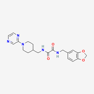 N1-(benzo[d][1,3]dioxol-5-ylmethyl)-N2-((1-(pyrazin-2-yl)piperidin-4-yl)methyl)oxalamide