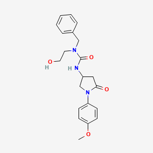 1-Benzyl-1-(2-hydroxyethyl)-3-(1-(4-methoxyphenyl)-5-oxopyrrolidin-3-yl)urea