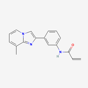 molecular formula C17H15N3O B2395257 N-[3-(8-Methylimidazo[1,2-a]pyridin-2-yl)phenyl]prop-2-enamide CAS No. 2361641-68-9
