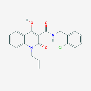 1-allyl-N-(2-chlorobenzyl)-4-hydroxy-2-oxo-1,2-dihydroquinoline-3-carboxamide