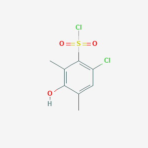 6-Chloro-3-hydroxy-2,4-dimethylbenzenesulfonyl chloride