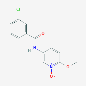 5-[(3-Chlorobenzoyl)amino]-2-methoxy-1-pyridiniumolate