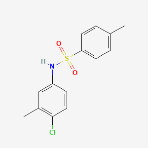 molecular formula C14H14ClNO2S B2395271 N-(4-chloro-3-methylphenyl)-4-methyl-benzenesulfonamide CAS No. 1266384-47-7