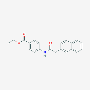 molecular formula C21H19NO3 B239528 Ethyl 4-[(2-naphthylacetyl)amino]benzoate 