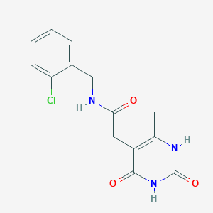 N-(2-chlorobenzyl)-2-(6-methyl-2,4-dioxo-1,2,3,4-tetrahydropyrimidin-5-yl)acetamide