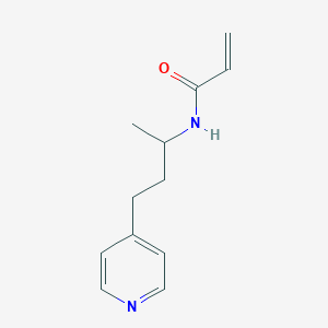 N-(4-Pyridin-4-ylbutan-2-yl)prop-2-enamide