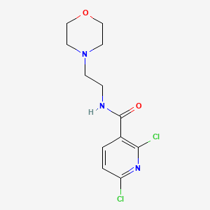 molecular formula C12H15Cl2N3O2 B2395300 2,6-dichloro-N-(2-morpholinoethyl)nicotinamide CAS No. 866010-84-6