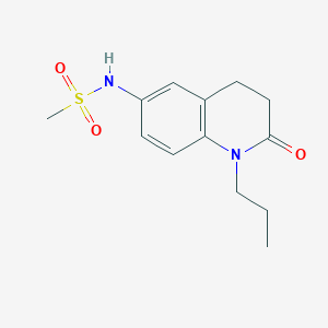molecular formula C13H18N2O3S B2395305 N-(2-oxo-1-propyl-3,4-dihydroquinolin-6-yl)methanesulfonamide CAS No. 941991-88-4