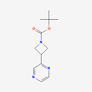 molecular formula C12H17N3O2 B2395307 Tert-butyl 3-pyrazin-2-ylazetidine-1-carboxylate CAS No. 1146085-63-3