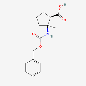 (1R,2S)-2-Methyl-2-(phenylmethoxycarbonylamino)cyclopentane-1-carboxylic acid