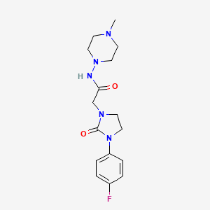 2-(3-(4-fluorophenyl)-2-oxoimidazolidin-1-yl)-N-(4-methylpiperazin-1-yl)acetamide