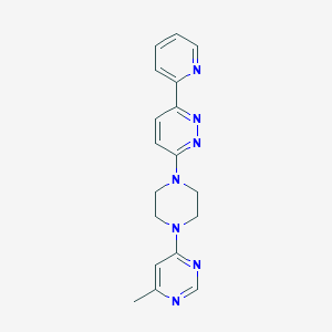 3-[4-(6-Methylpyrimidin-4-yl)piperazin-1-yl]-6-pyridin-2-ylpyridazine
