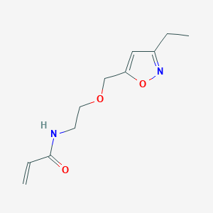 N-[2-[(3-Ethyl-1,2-oxazol-5-yl)methoxy]ethyl]prop-2-enamide