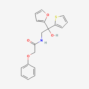 N-(2-(furan-2-yl)-2-hydroxy-2-(thiophen-2-yl)ethyl)-2-phenoxyacetamide