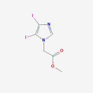 methyl 2-(4,5-diiodo-1H-imidazol-1-yl)acetate