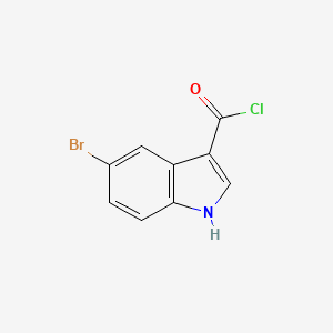 molecular formula C9H5BrClNO B2395357 5-Bromo-1H-indole-3-carbonyl chloride CAS No. 1260913-37-8