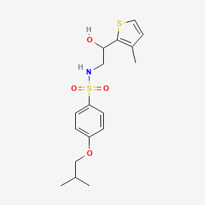 N-(2-hydroxy-2-(3-methylthiophen-2-yl)ethyl)-4-isobutoxybenzenesulfonamide