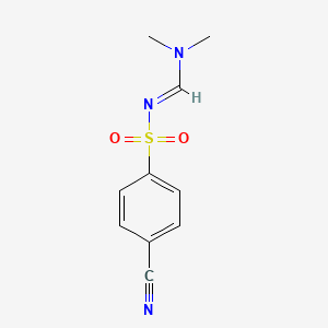 N'-[(4-Cyanobenzene)sulfonyl]-N,N-dimethylmethanimidamide