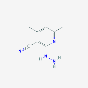 2-Hydrazinyl-4,6-dimethylpyridine-3-carbonitrile