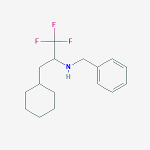 molecular formula C16H22F3N B2395386 N-苄基-3-环己基-1,1,1-三氟丙基-2-胺 CAS No. 2138155-78-7