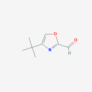 molecular formula C8H11NO2 B2395387 4-tert-Butyl-1,3-oxazole-2-carbaldehyde CAS No. 1554112-75-2