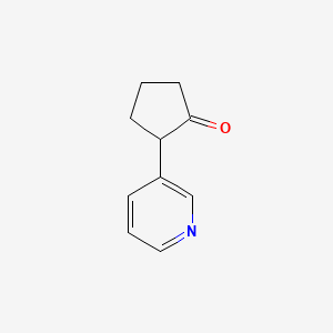 molecular formula C10H11NO B2395389 2-(吡啶-3-基)环戊-1-酮 CAS No. 124034-96-4