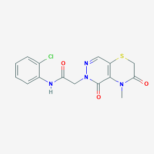 N-(2-chlorophenyl)-2-(4-methyl-3,5-dioxo-3,4-dihydro-2H-pyridazino[4,5-b][1,4]thiazin-6(5H)-yl)acetamide