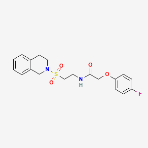 N-(2-((3,4-dihydroisoquinolin-2(1H)-yl)sulfonyl)ethyl)-2-(4-fluorophenoxy)acetamide