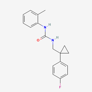 1-((1-(4-Fluorophenyl)cyclopropyl)methyl)-3-(o-tolyl)urea