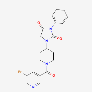 1-(1-(5-Bromonicotinoyl)piperidin-4-yl)-3-phenylimidazolidine-2,4-dione