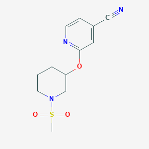 2-((1-(Methylsulfonyl)piperidin-3-yl)oxy)isonicotinonitrile
